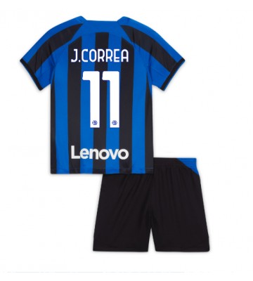 Inter Milan Joaquin Correa #11 babykläder Hemmatröja barn 2022-23 Korta ärmar (+ Korta byxor)